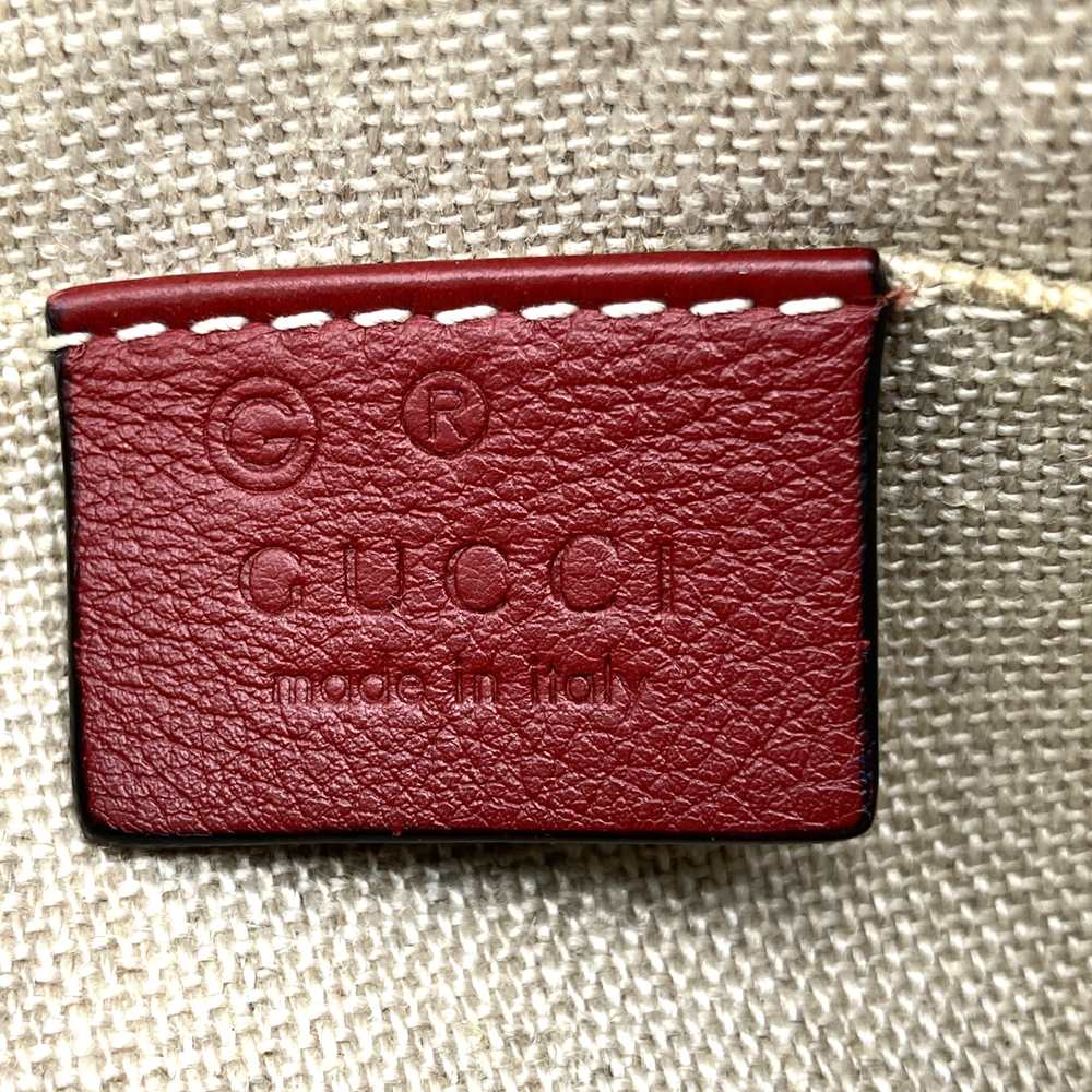 GUCCI グッチ 449654 ハンドバッグ ショルダーバッグ 2way グッチシマ レザー レッド