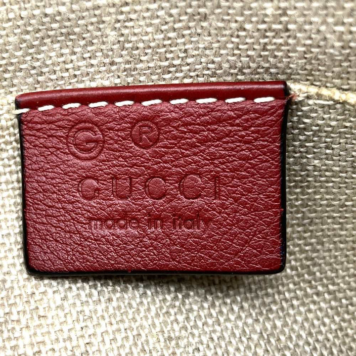 GUCCI グッチ 449654 ハンドバッグ ショルダーバッグ 2way グッチシマ レザー レッド