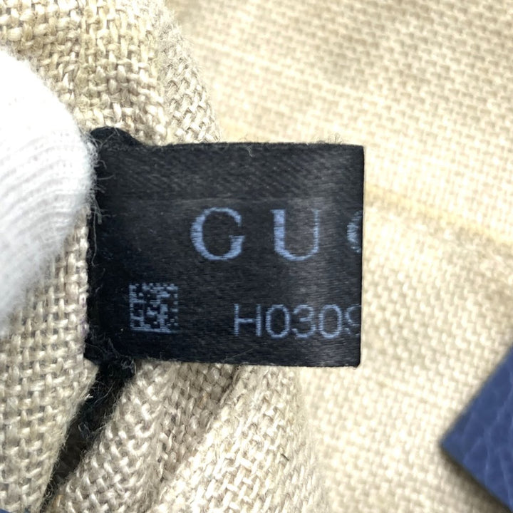 GUCCI グッチ 449413 ショルダーバッグ GGキャンバス/レザー ブルー/ブラウン