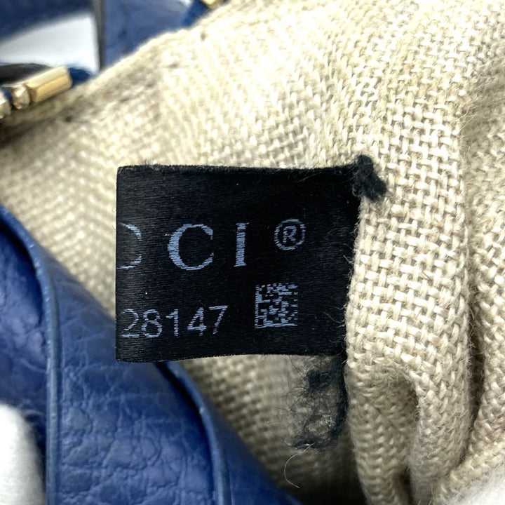GUCCI グッチ 449413 ショルダーバッグ GGキャンバス/レザー ブルー/ブラウン