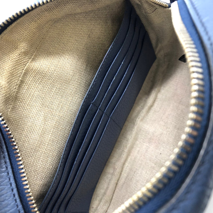 GUCCI グッチ 449413 ショルダーバッグ GGキャンバス/レザー ブルー/ブラウン