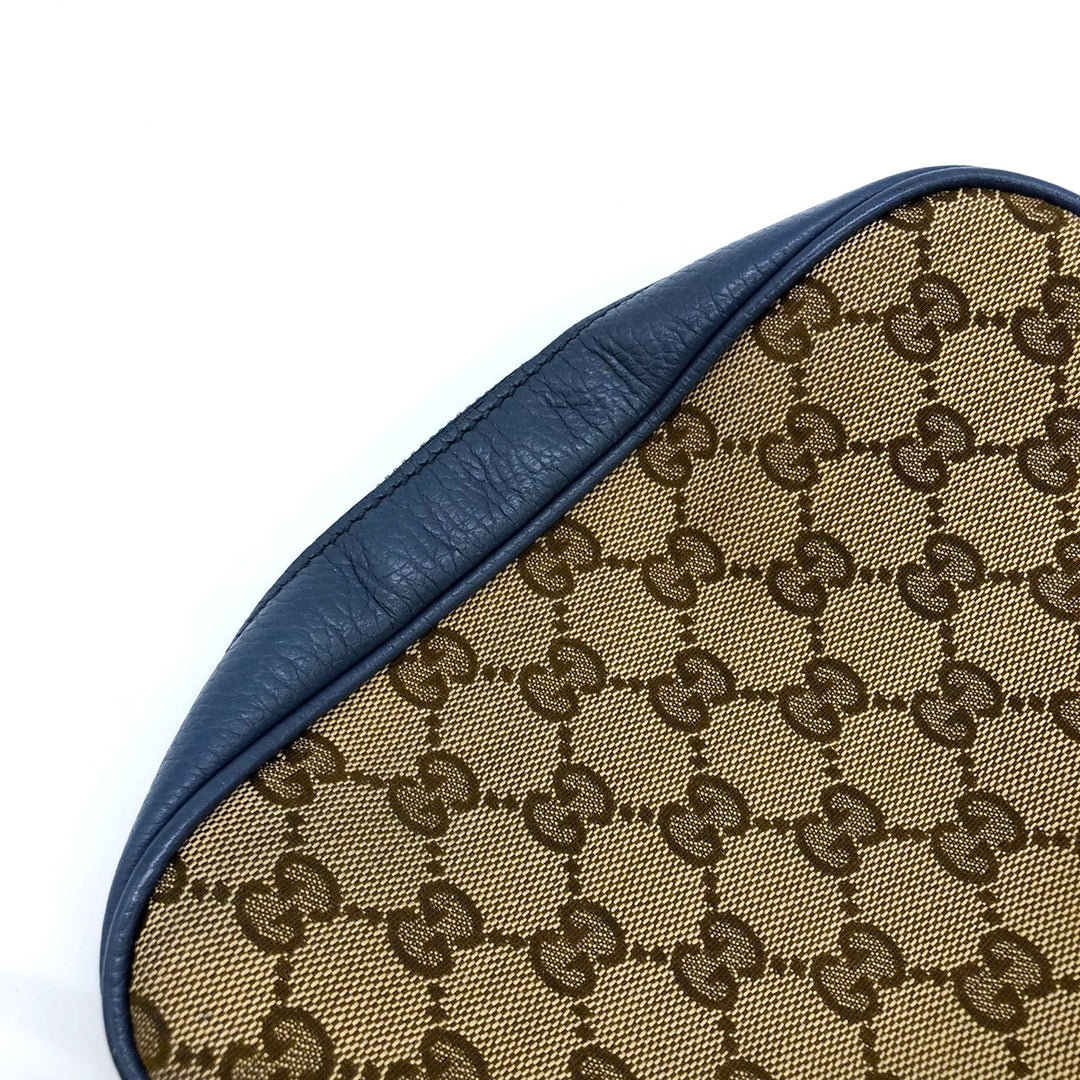 GUCCI グッチ 449413 ショルダーバッグ GGキャンバス/レザー ブルー/ブラウン
