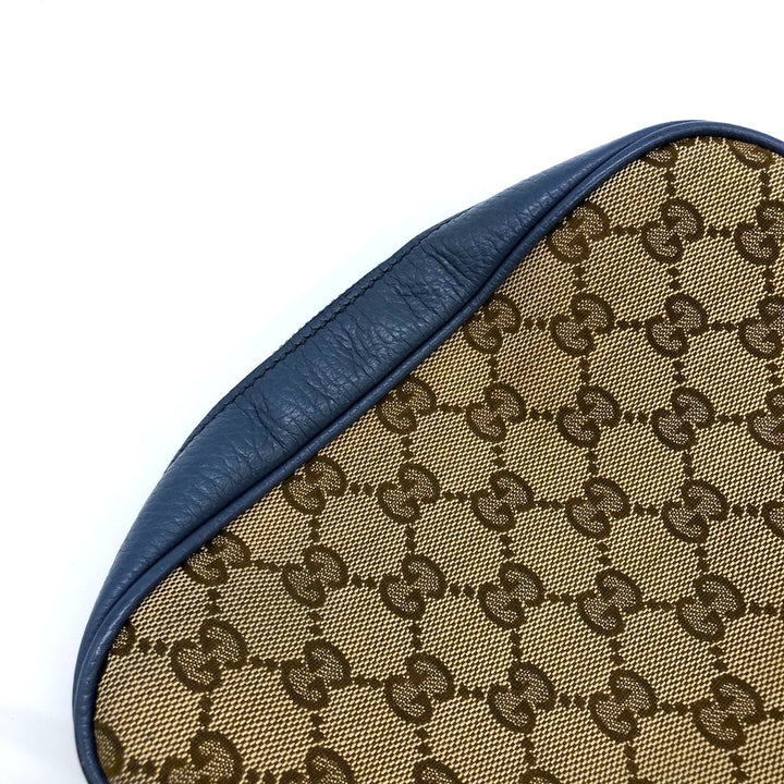GUCCI グッチ 449413 ショルダーバッグ GGキャンバス/レザー ブルー/ブラウン