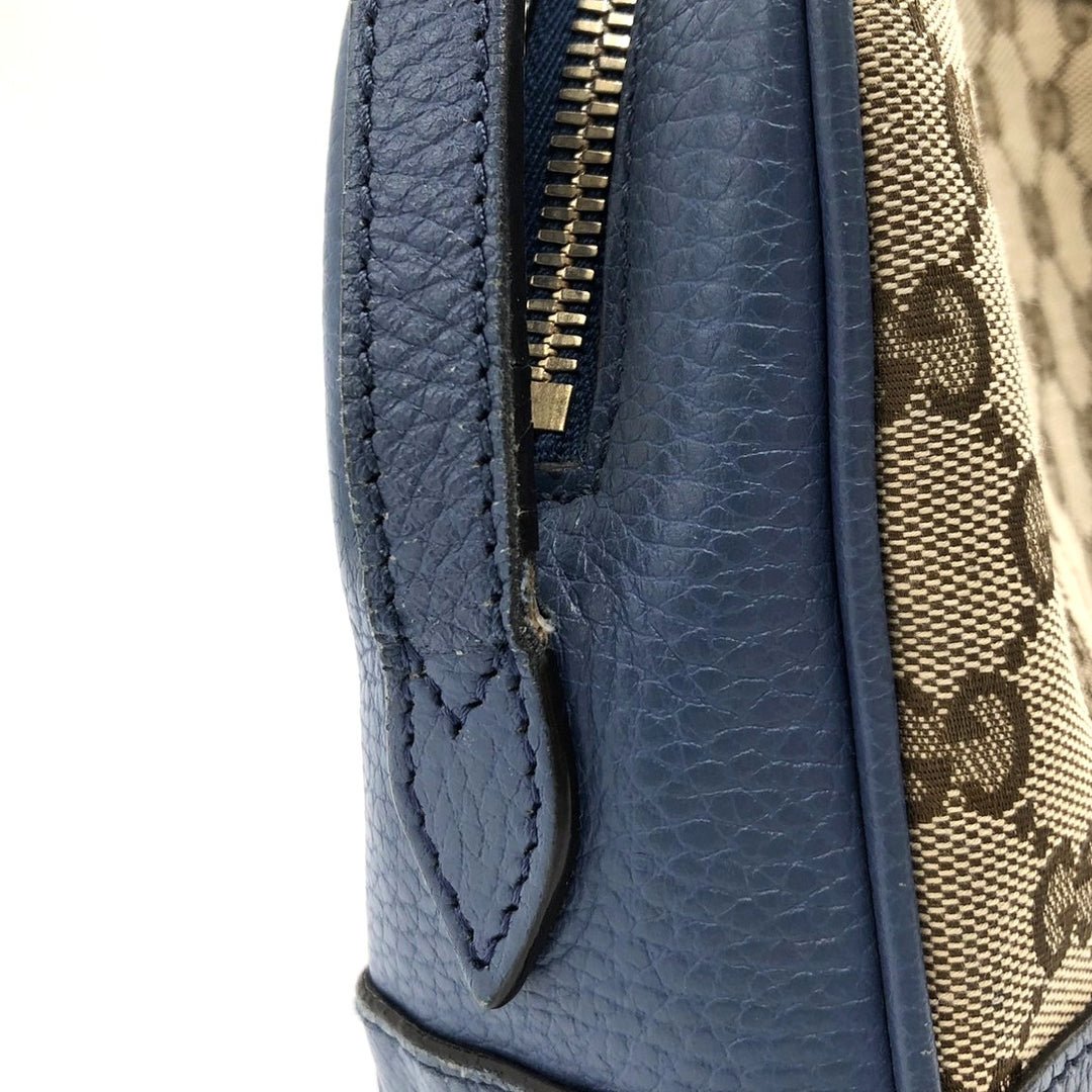 GUCCI グッチ 449413 ショルダーバッグ GGキャンバス/レザー ブルー/ブラウン