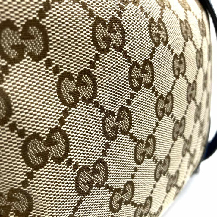 GUCCI グッチ 449413 ショルダーバッグ GGキャンバス/レザー ブルー/ブラウン