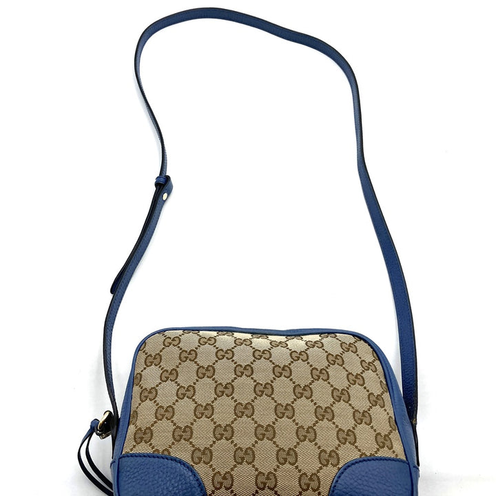 GUCCI グッチ 449413 ショルダーバッグ GGキャンバス/レザー ブルー/ブラウン