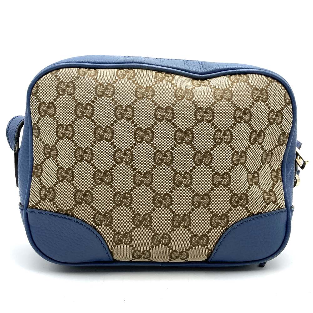 GUCCI グッチ 449413 ショルダーバッグ GGキャンバス/レザー ブルー/ブラウン