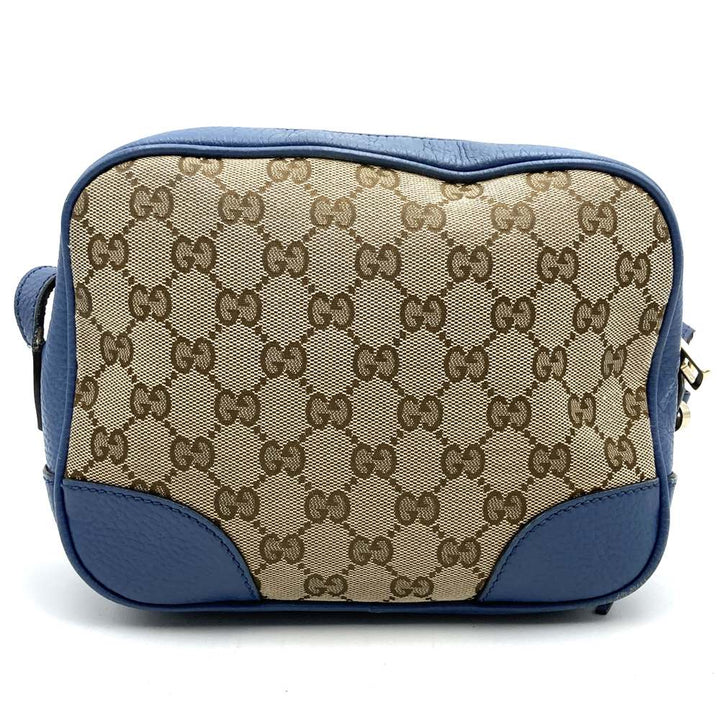 GUCCI グッチ 449413 ショルダーバッグ GGキャンバス/レザー ブルー/ブラウン