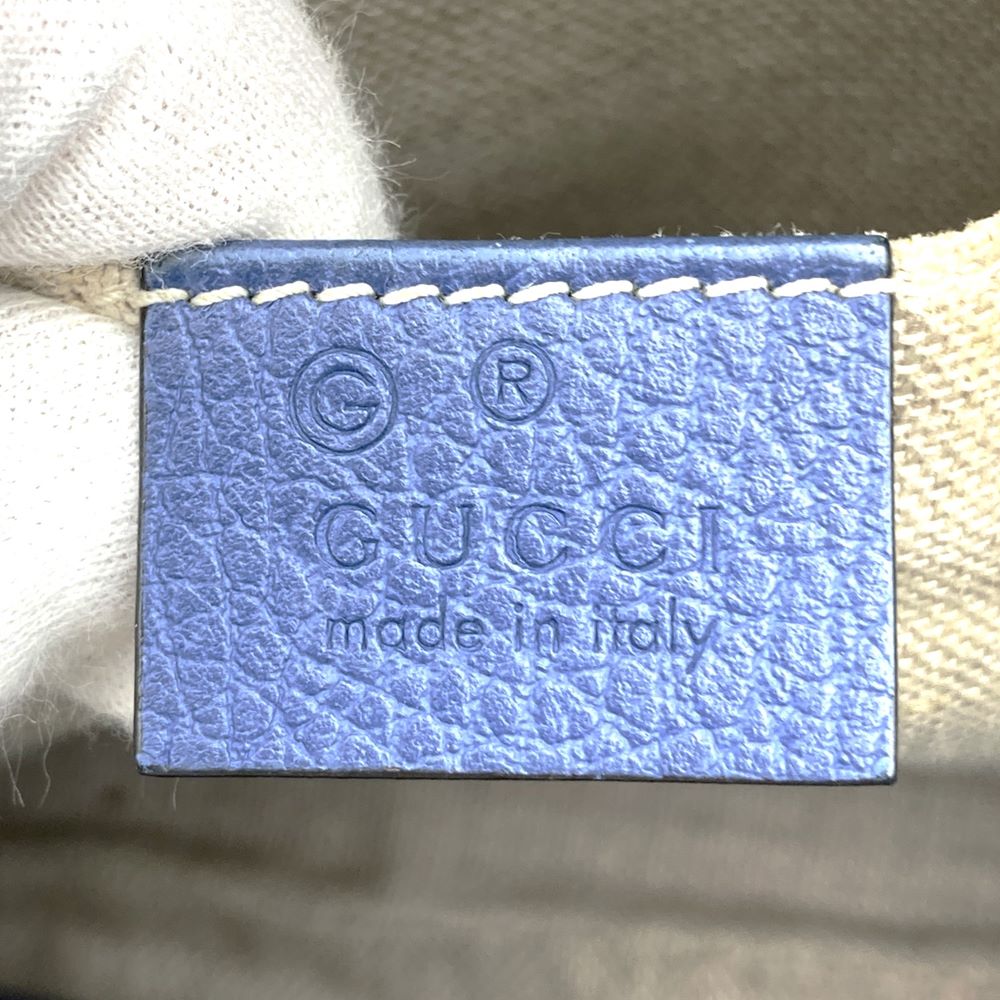 GUCCI グッチ 449413 ショルダーバッグ GGキャンバス/レザー ブルー/ブラウン