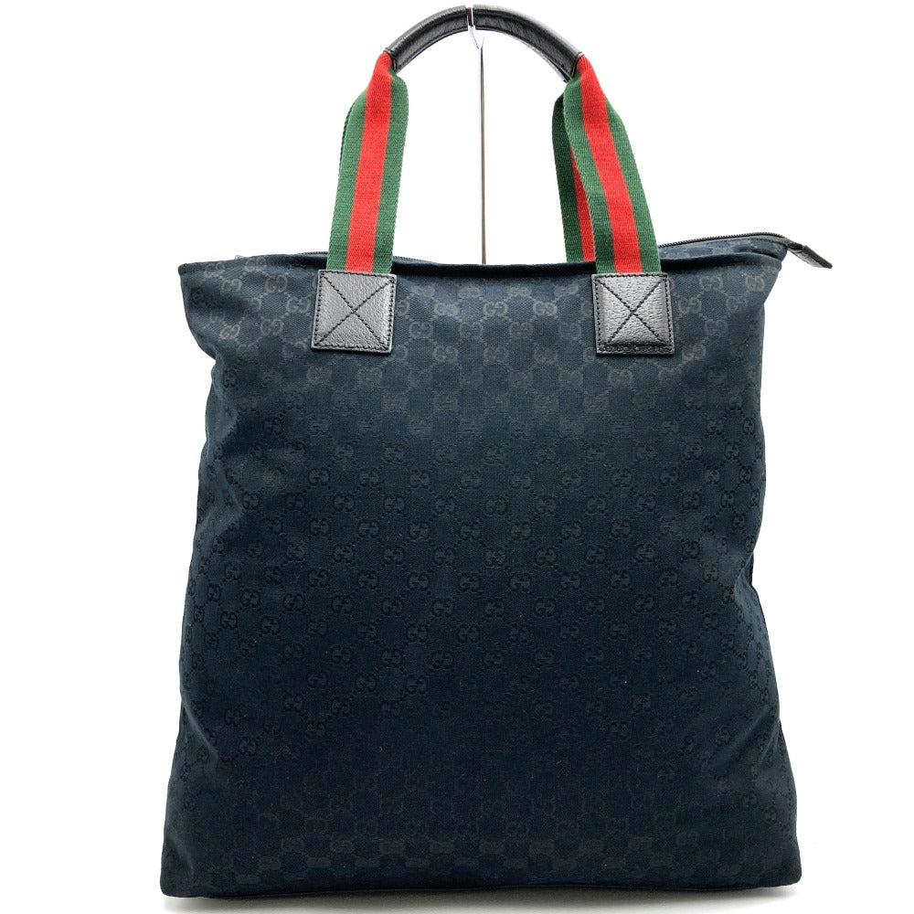 GUCCI グッチ 131233 ビッグトートバッグ ハンドバッグ シェリーライン GGキャンバス ブラック