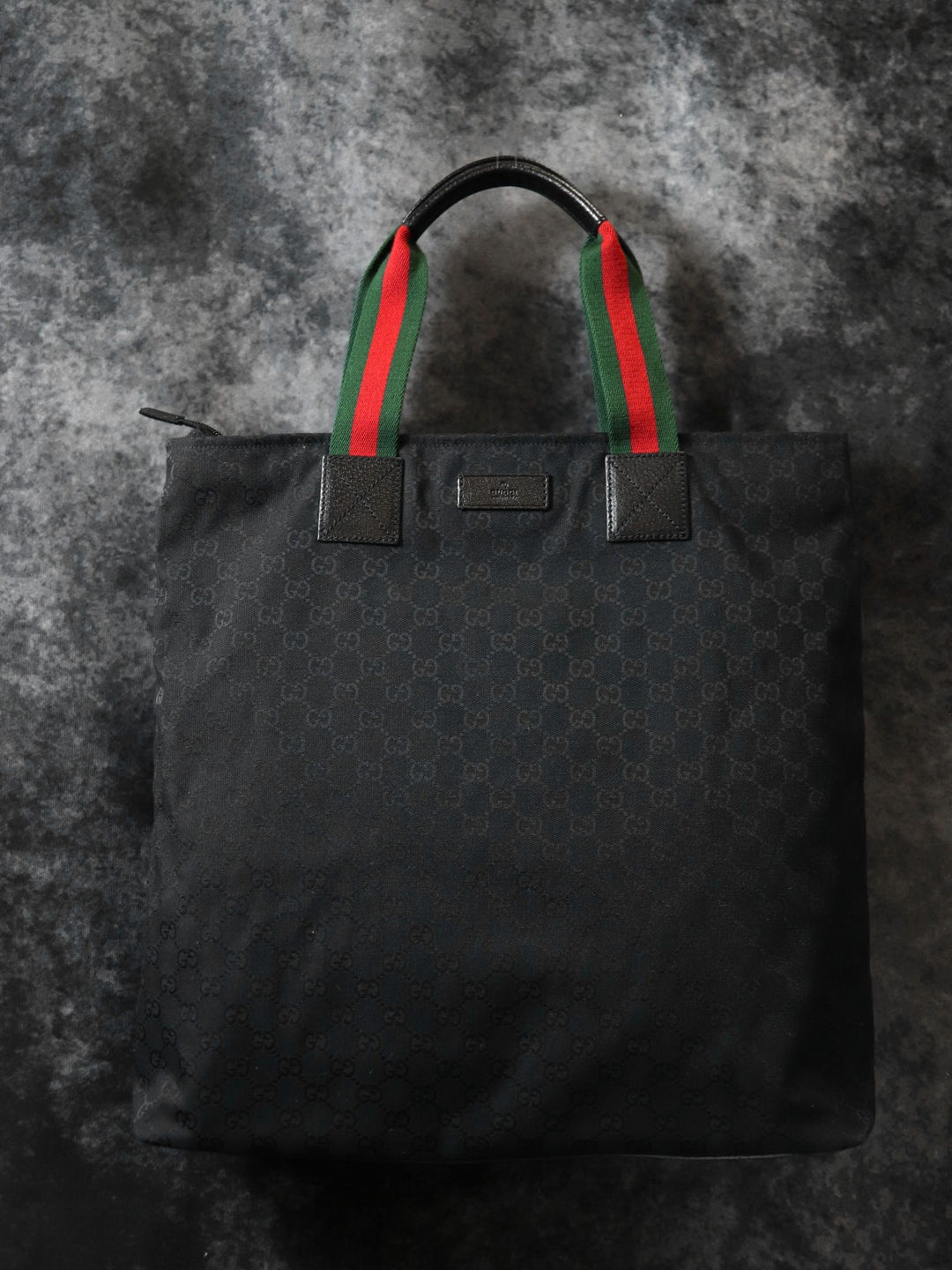 GUCCI グッチ 131233 ビッグトートバッグ ハンドバッグ シェリーライン GGキャンバス ブラック
