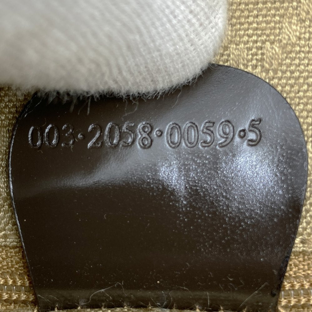GUCCI オールドグッチ 003 2058 バンブー ボディバッグ ヴィンテージ ナイロン/レザー ブラウン