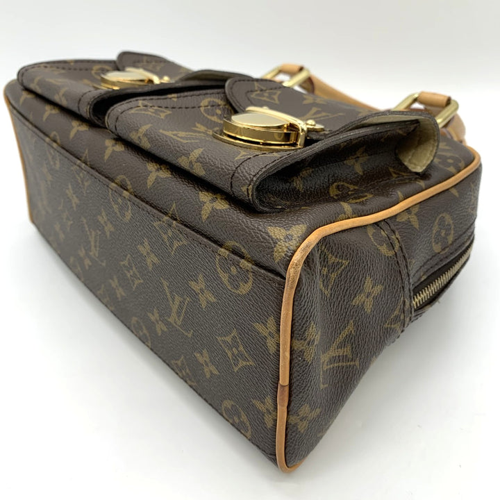 LOUIS VUITTON ルイ・ヴィトン マンハッタンPM M40026 ハンドバッグ モノグラムキャンバス ブラウン