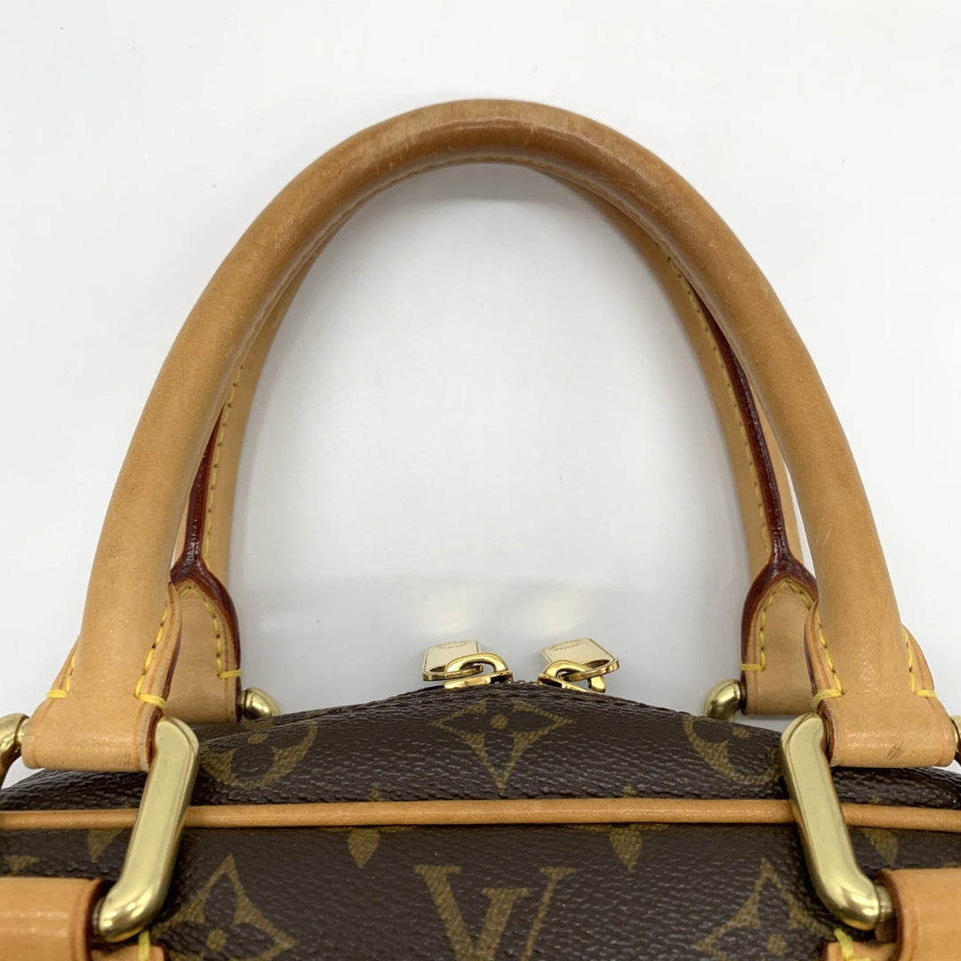 LOUIS VUITTON ルイ・ヴィトン マンハッタンPM M40026 ハンドバッグ モノグラムキャンバス ブラウン