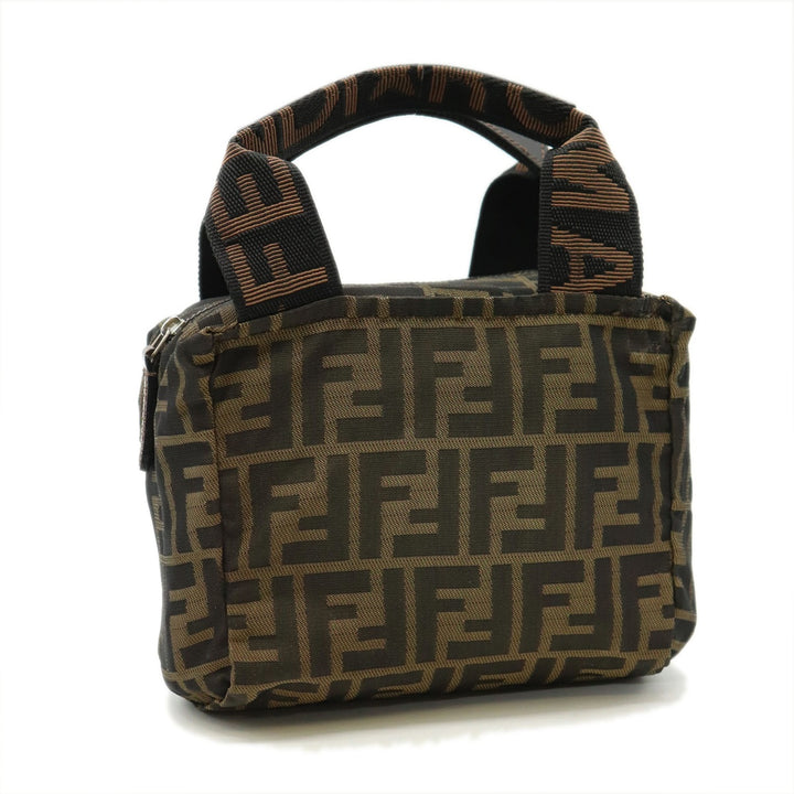 FENDI フェンディ ズッカ 226226541099 ハンドバッグ ポーチ 小物入れ ナイロン カーキ