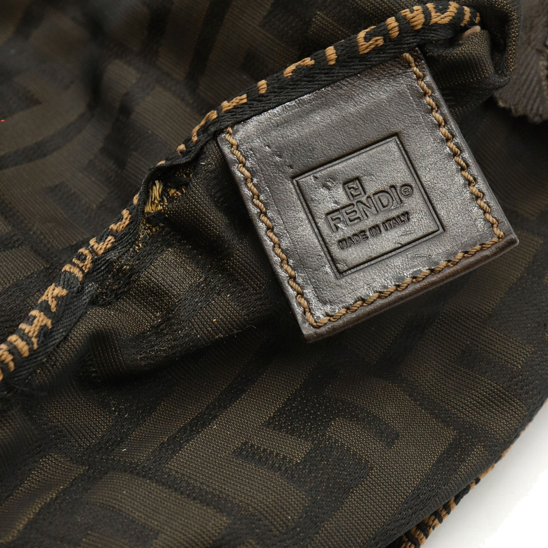 FENDI フェンディ ズッカ 226226541099 ハンドバッグ ポーチ 小物入れ ナイロン カーキ