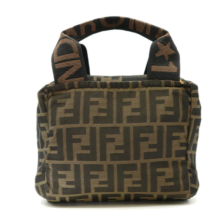 FENDI フェンディ ズッカ 226226541099 ハンドバッグ ポーチ 小物入れ ナイロン カーキ