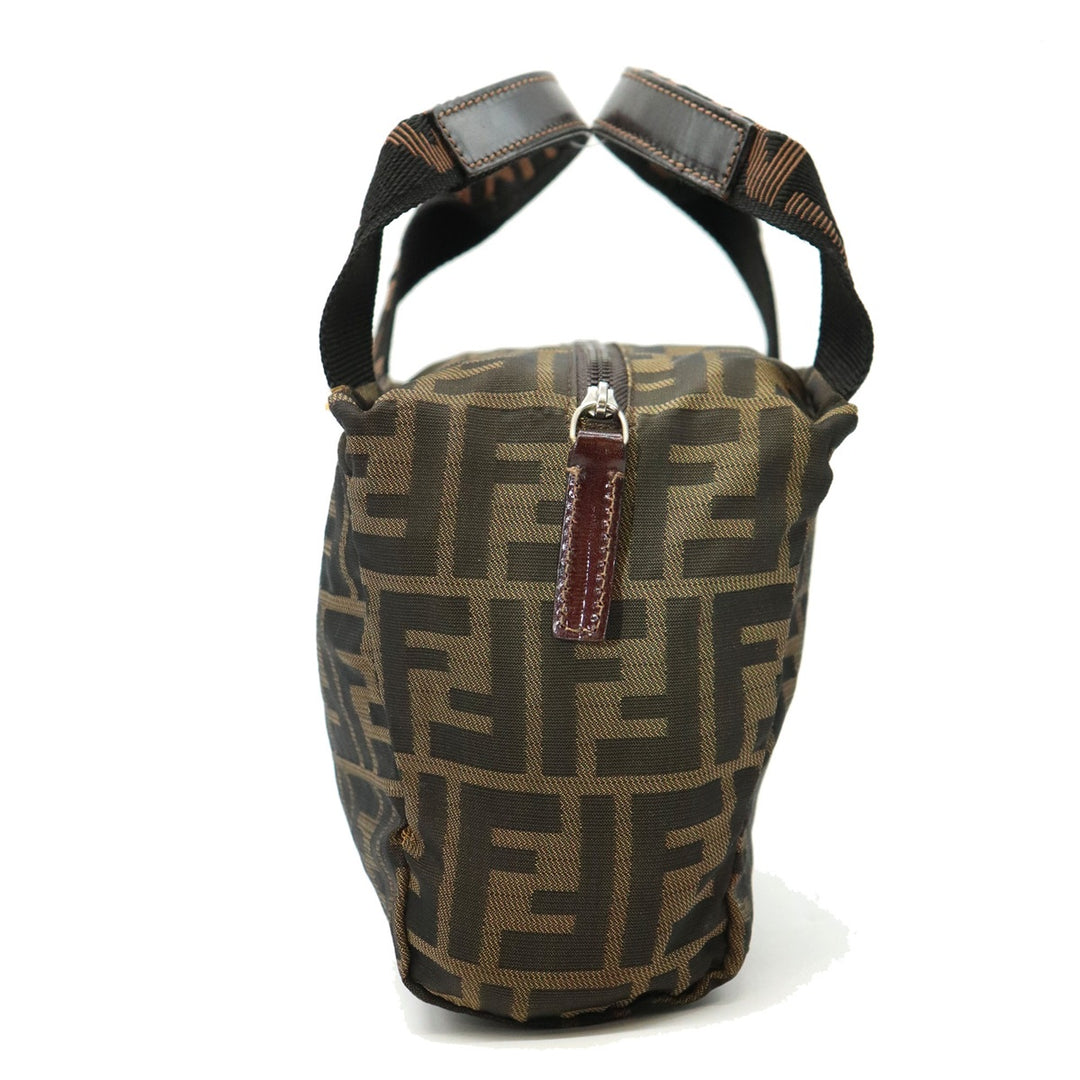 FENDI フェンディ ズッカ 226226541099 ハンドバッグ ポーチ 小物入れ ナイロン カーキ