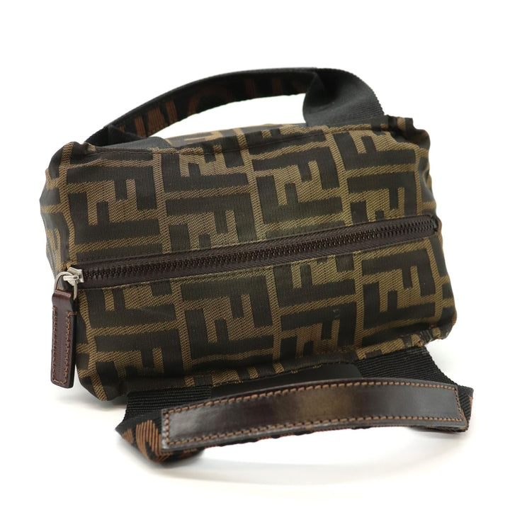 FENDI フェンディ ズッカ 226226541099 ハンドバッグ ポーチ 小物入れ ナイロン カーキ