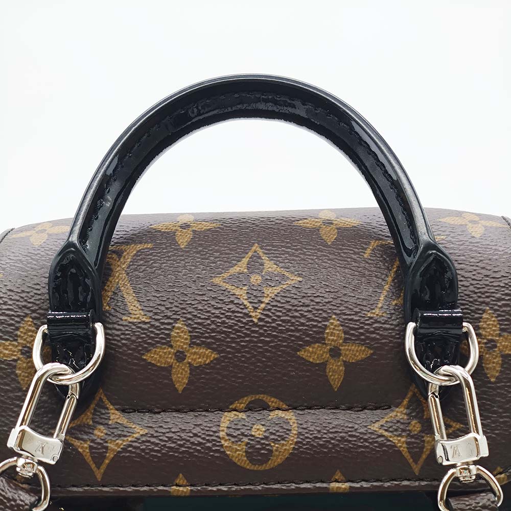 LOUIS VUITTON ルイ・ヴィトン M55769 ホットスプリングス リュック デイパック ハンドバッグ 2way ブラウン ヴェルニ×モノグラム