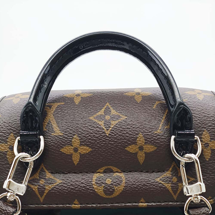 LOUIS VUITTON ルイ・ヴィトン M55769 ホットスプリングス リュック デイパック ハンドバッグ 2way ブラウン ヴェルニ×モノグラム