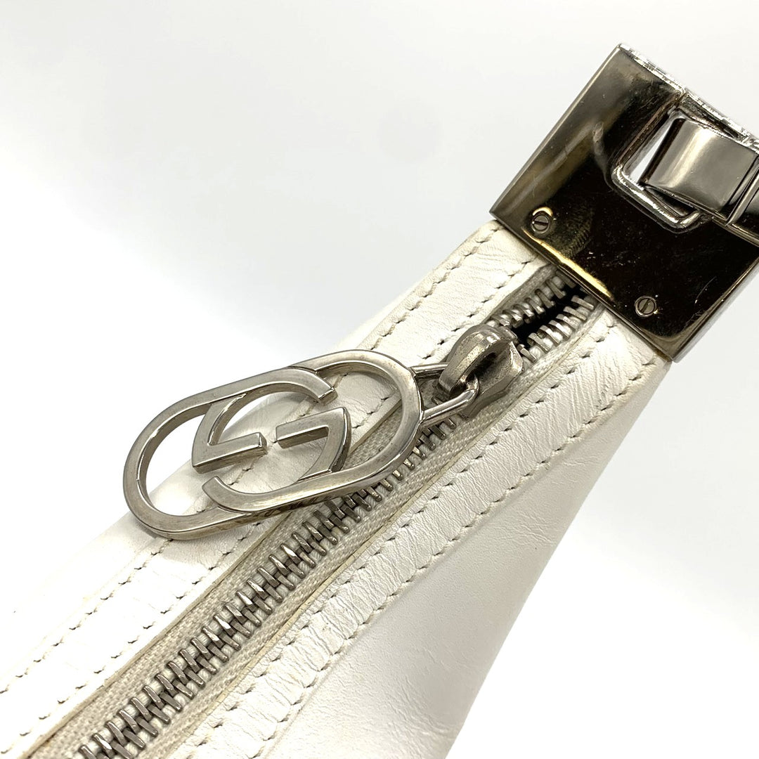 GUCCI グッチ 001 3812 ショルダーバッグ 肩掛け ワンショルダー レザー ホワイト