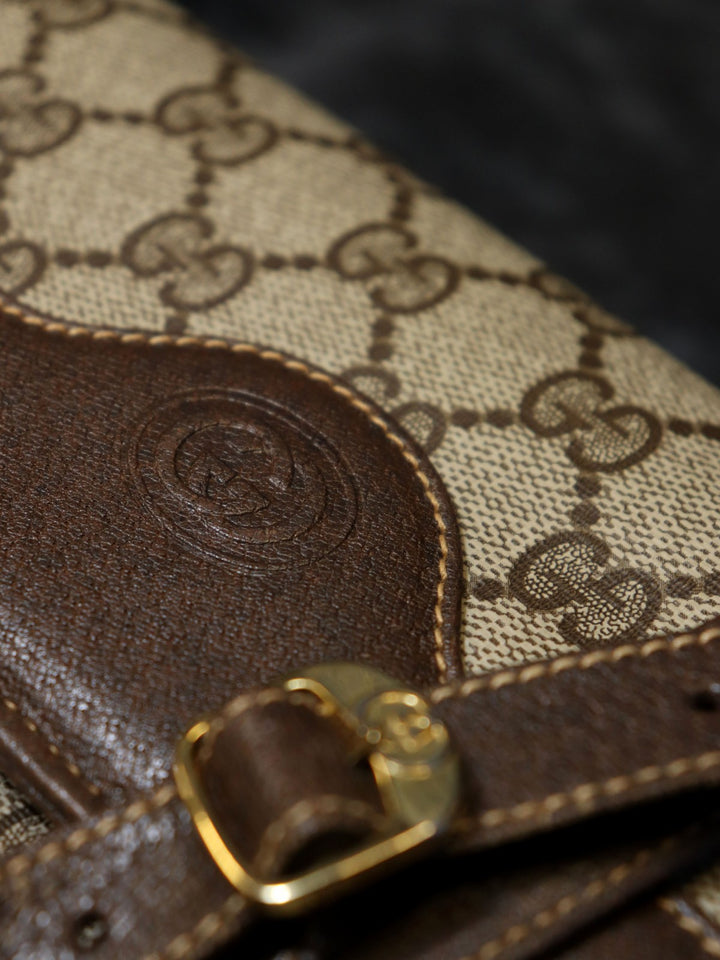 GUCCI オールドグッチ 004 106 0024 ショルダーバッグ GGスプリームキャンバス ブラウン