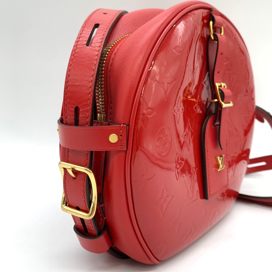 LOUIS VUITTON ルイ・ヴィトン ボワット シャポー スープル ショルダーバッグ モノグラムヴェルニ レッド 赤 M54100