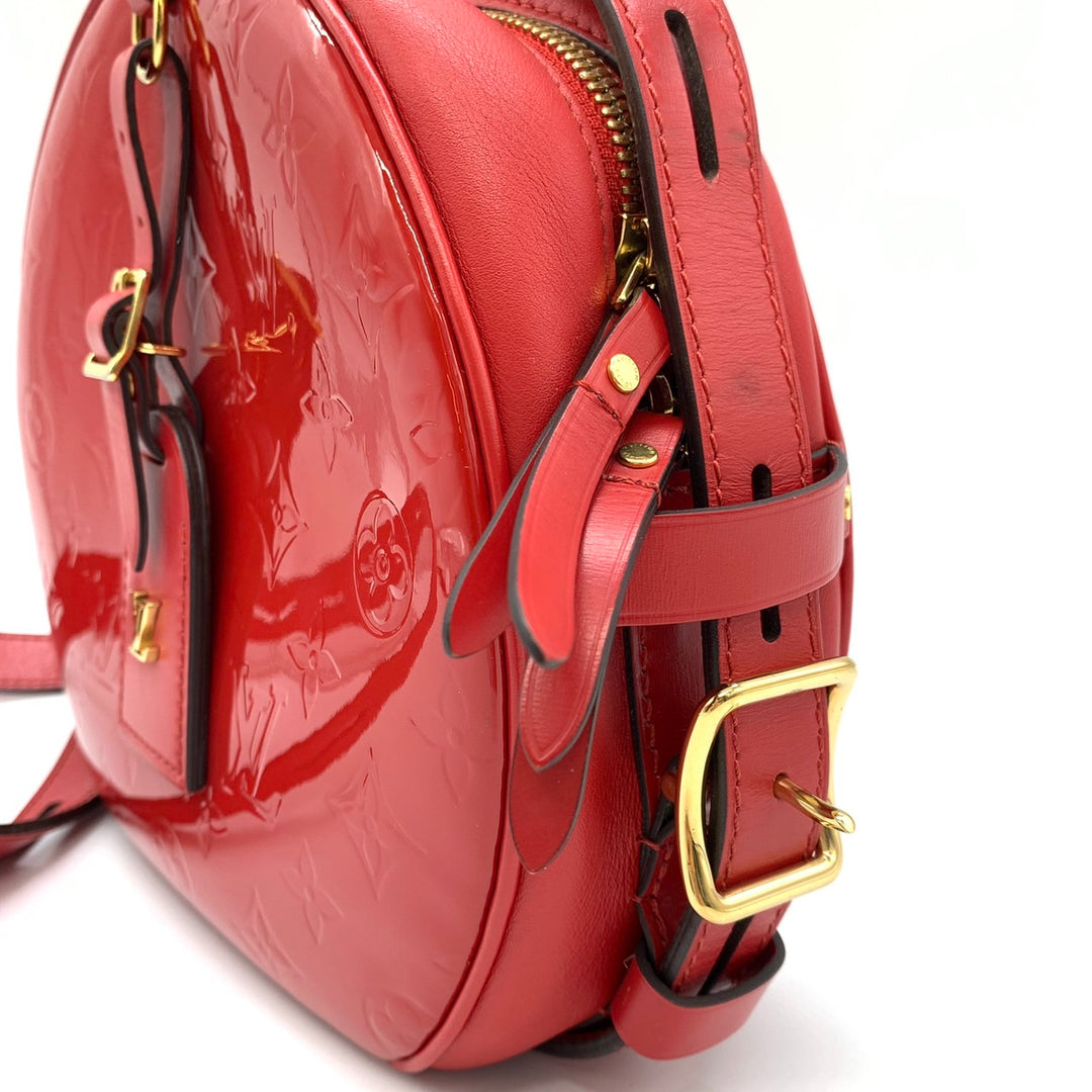 LOUIS VUITTON ルイ・ヴィトン ボワット シャポー スープル ショルダーバッグ モノグラムヴェルニ レッド 赤 M54100
