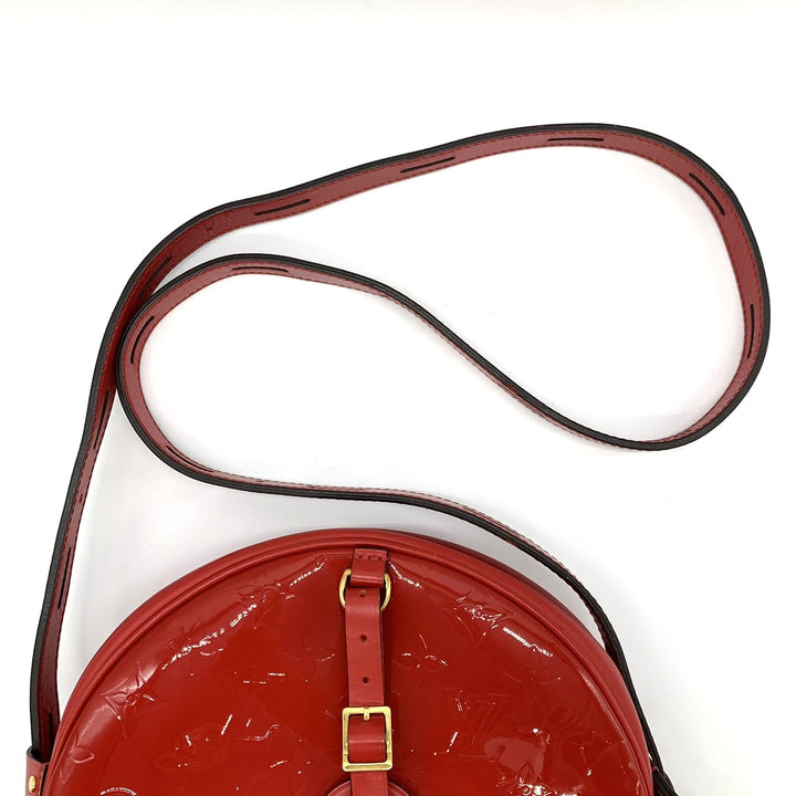 LOUIS VUITTON ルイ・ヴィトン ボワット シャポー スープル ショルダーバッグ モノグラムヴェルニ レッド 赤 M54100