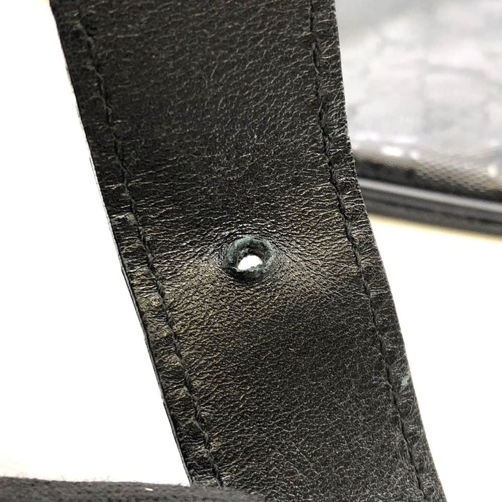 GUCCI グッチ 269379 GGインプリメ フィアット500 コラボ シェリー ショルダーバッグ コーティングキャンバス レザー ブラック