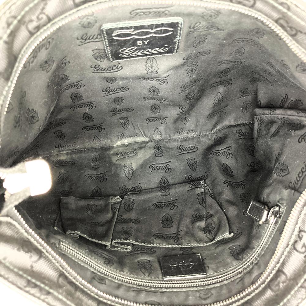 GUCCI グッチ 269379 GGインプリメ フィアット500 コラボ シェリー ショルダーバッグ コーティングキャンバス レザー ブラック