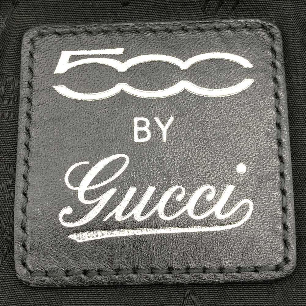 GUCCI グッチ 269379 GGインプリメ フィアット500 コラボ シェリー ショルダーバッグ コーティングキャンバス レザー ブラック