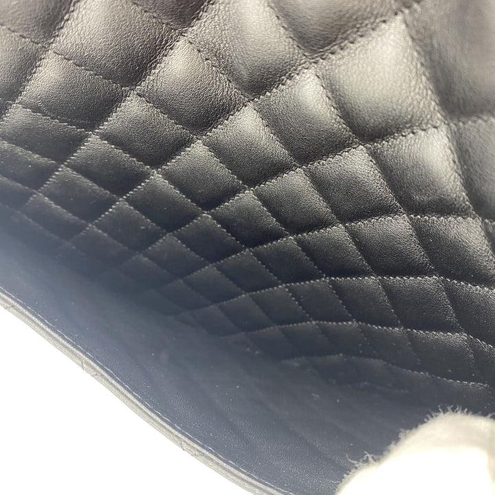CHANEL シャネル カンボン ラージ トートバッグ ハンドバッグ ショルダーバッグ カーフスキン ブラック ヴィンテージ
