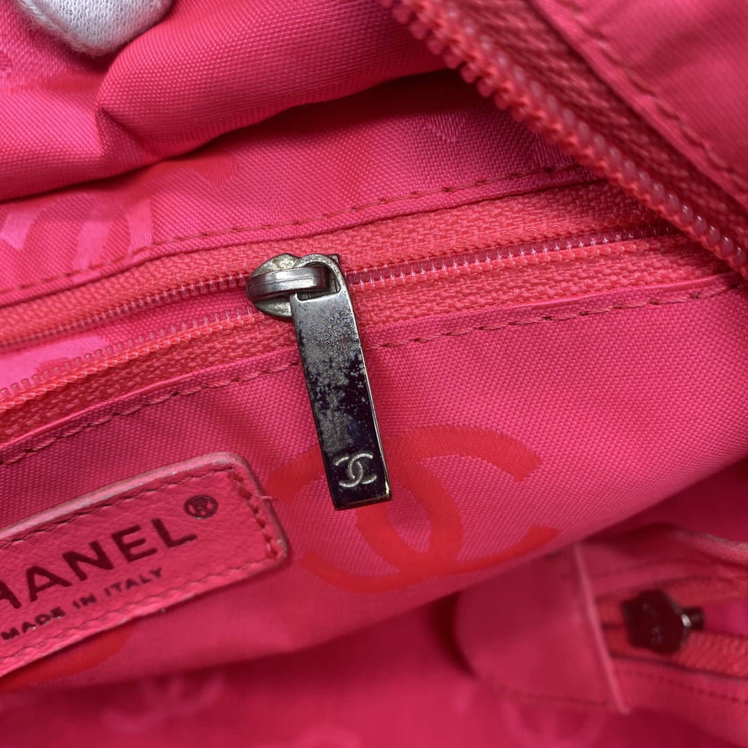 CHANEL シャネル カンボン ラージ トートバッグ ハンドバッグ ショルダーバッグ カーフスキン ブラック ヴィンテージ