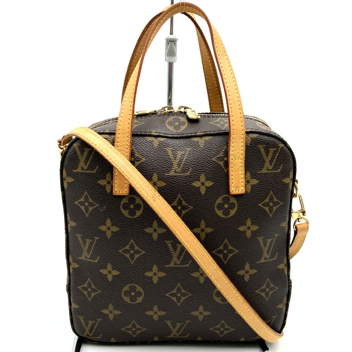 LOUIS VUITTON ルイ・ヴィトン スポンティーニ 2WAY 斜め掛け ショルダーバッグ モノグラムキャンバス ブラウン 茶 M47500