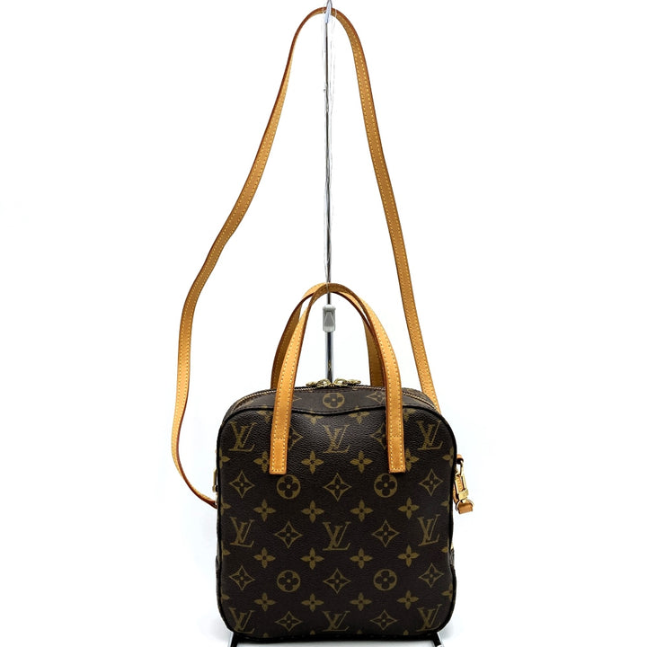 LOUIS VUITTON ルイ・ヴィトン スポンティーニ 2WAY 斜め掛け ショルダーバッグ モノグラムキャンバス ブラウン 茶 M47500