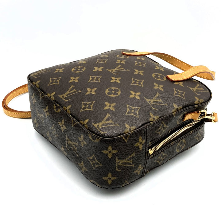 LOUIS VUITTON ルイ・ヴィトン スポンティーニ 2WAY 斜め掛け ショルダーバッグ モノグラムキャンバス ブラウン 茶 M47500