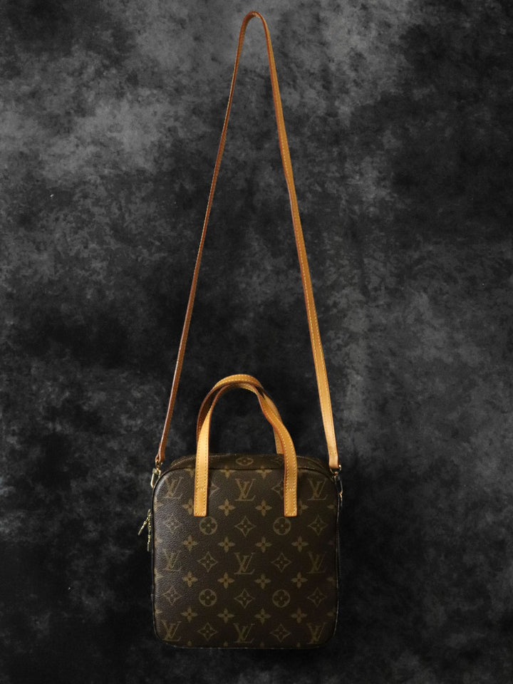 LOUIS VUITTON ルイ・ヴィトン スポンティーニ 2WAY 斜め掛け ショルダーバッグ モノグラムキャンバス ブラウン 茶 M47500
