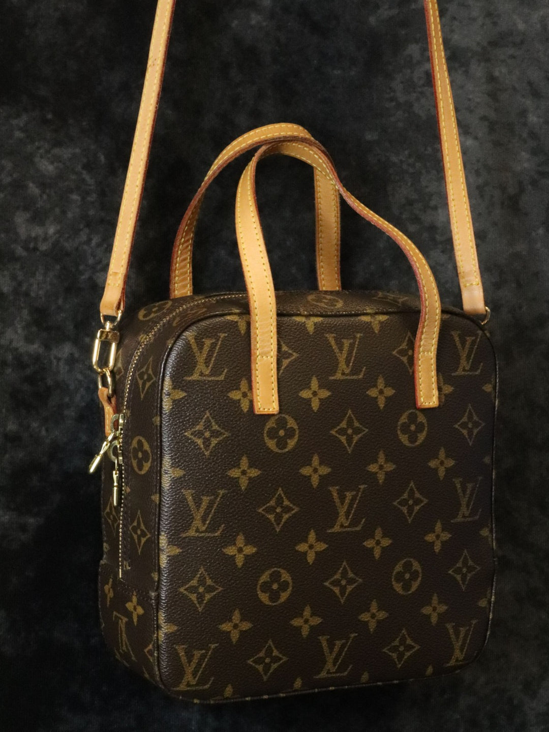 LOUIS VUITTON ルイ・ヴィトン スポンティーニ 2WAY 斜め掛け ショルダーバッグ モノグラムキャンバス ブラウン 茶 M47500