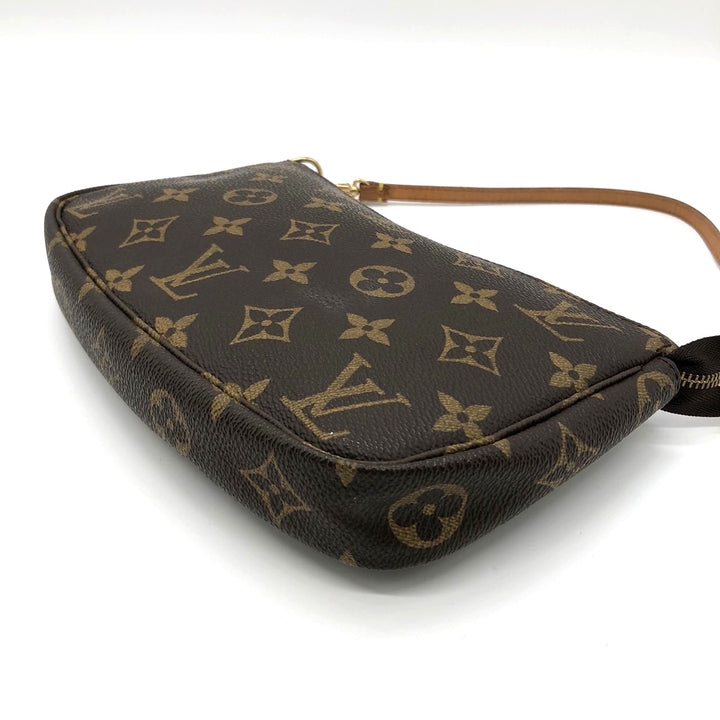 LOUIS VUITTON ルイ・ヴィトン M51980 ポシェット・アクセソワール ハンドバッグ ブラウン モノグラムキャンバス/レザー