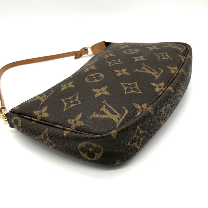LOUIS VUITTON ルイ・ヴィトン M51980 ポシェット・アクセソワール ハンドバッグ ブラウン モノグラムキャンバス/レザー