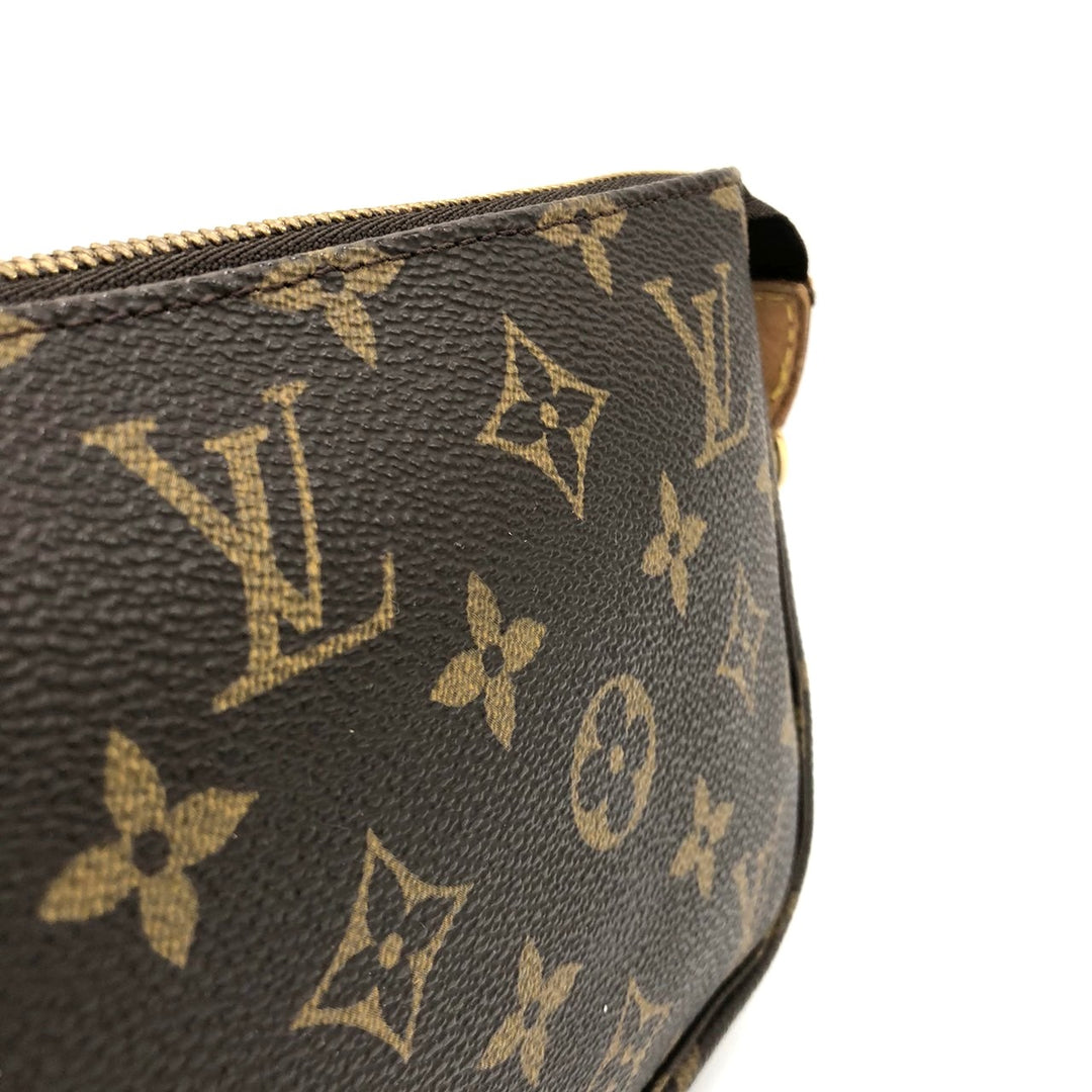 LOUIS VUITTON ルイ・ヴィトン M51980 ポシェット・アクセソワール ハンドバッグ ブラウン モノグラムキャンバス/レザー