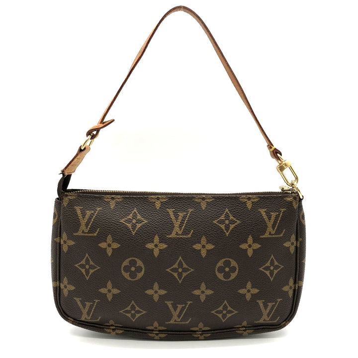 LOUIS VUITTON ルイ・ヴィトン M51980 ポシェット・アクセソワール ハンドバッグ ブラウン モノグラムキャンバス/レザー