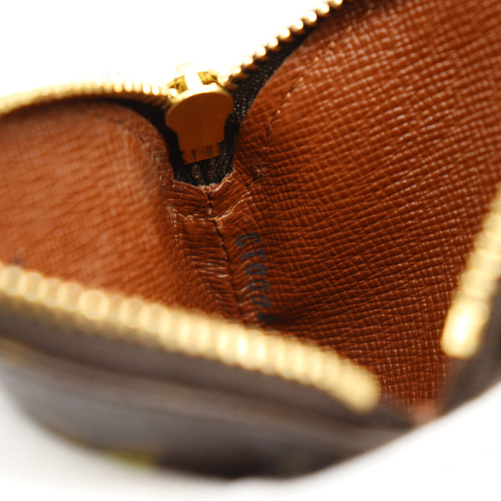 美品 LOUIS VUITTON ルイ・ヴィトン ポルトモネ・ロン M61928 コインケース プティ・パンダ 村上隆 スーパーフラット モノグラムキャンバス ブラウン