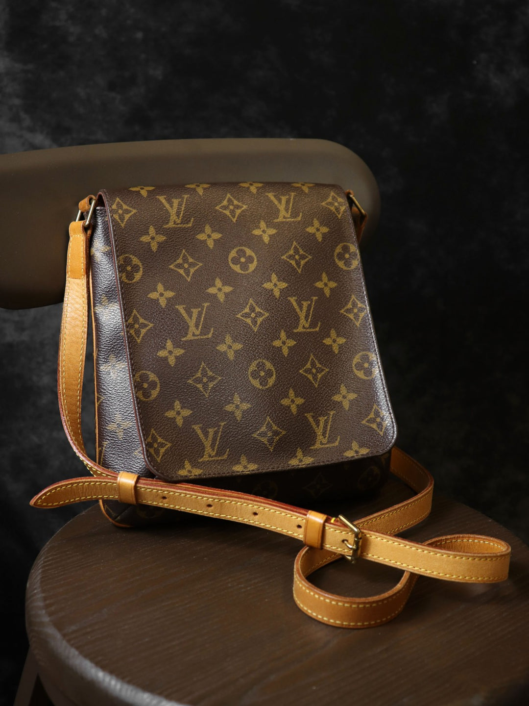 LOUIS VUITTON ルイ・ヴィトン M51387 ミュゼット・サルサ・ロング 斜め掛け ショルダーバッグ ブラウン モノグラムキャンバス