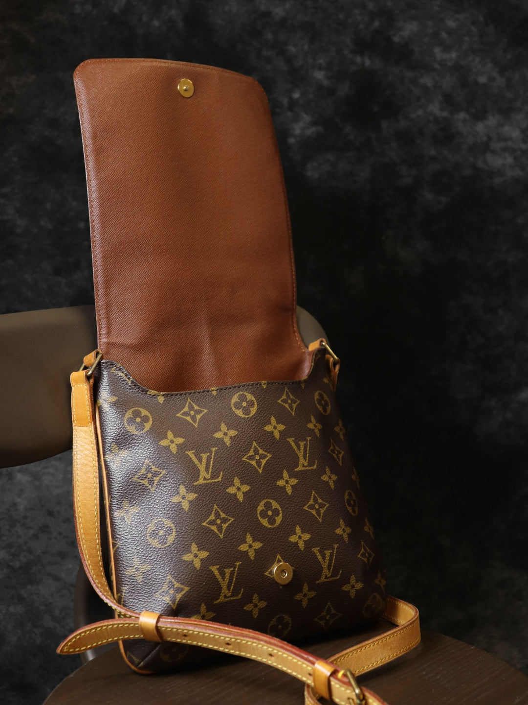 LOUIS VUITTON ルイ・ヴィトン M51387 ミュゼット・サルサ・ロング 斜め掛け ショルダーバッグ ブラウン モノグラムキャンバス