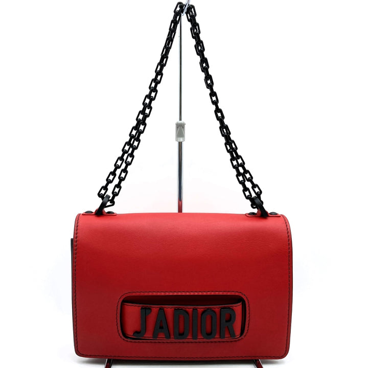 Dior ディオール JADIORジャドール チェーンショルダーバッグ レザー レッド/ブラック 赤黒 マリア・グラツィア・キウリ