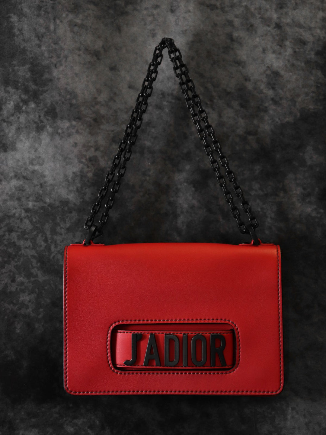 Dior ディオール JADIORジャドール チェーンショルダーバッグ レザー レッド/ブラック 赤黒 マリア・グラツィア・キウリ