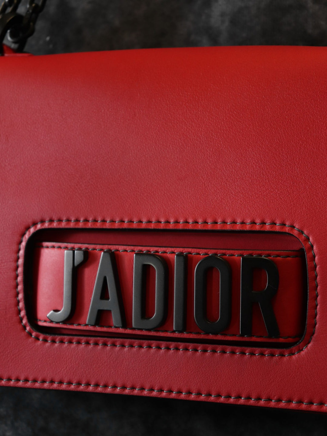 Dior ディオール JADIORジャドール チェーンショルダーバッグ レザー レッド/ブラック 赤黒 マリア・グラツィア・キウリ